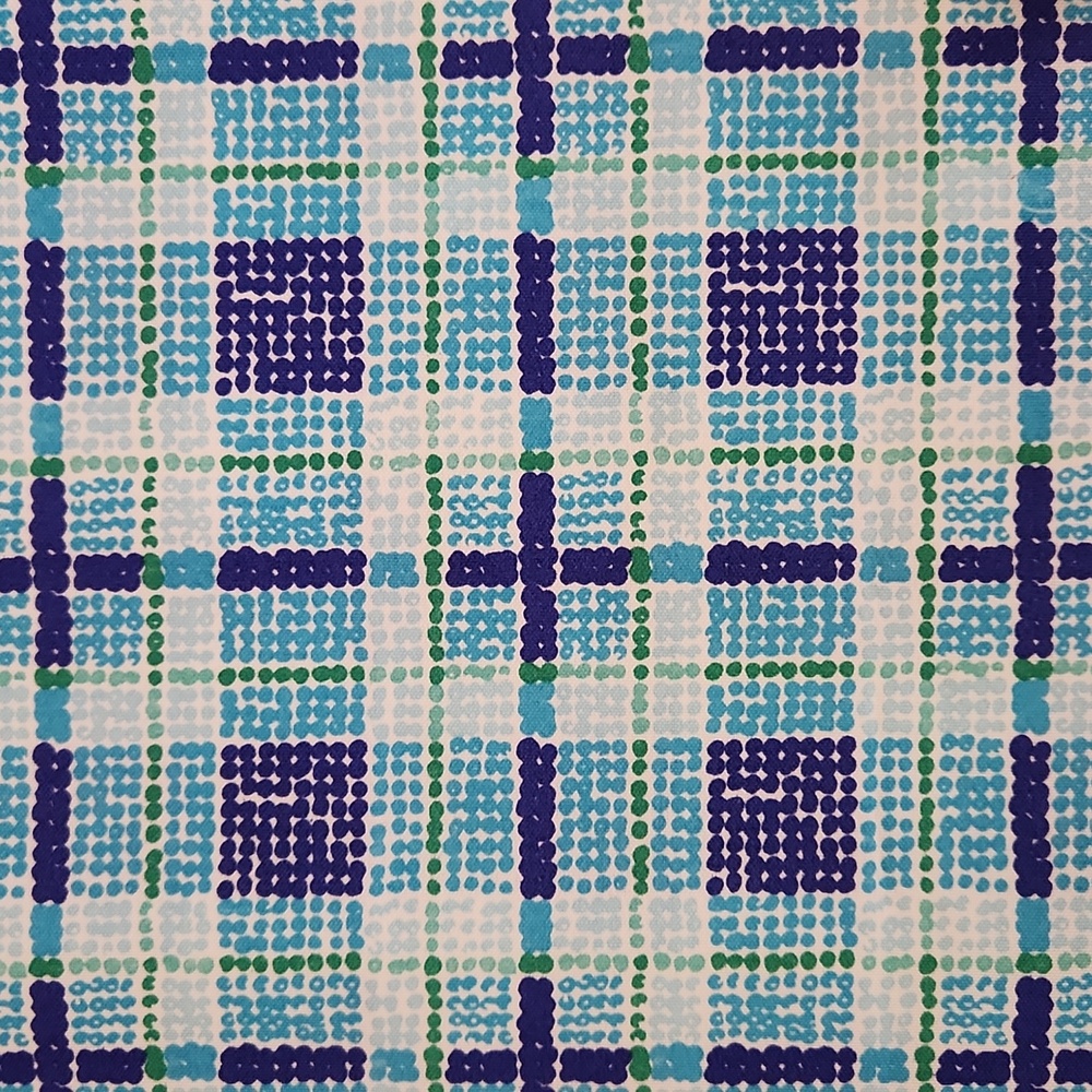 Blue Checked